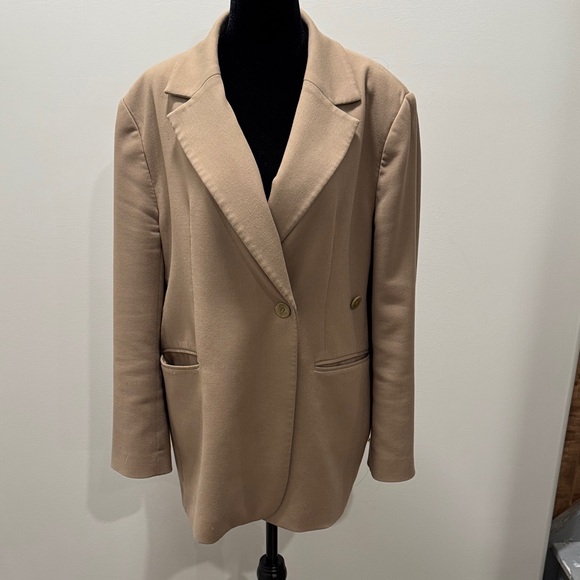 OAK + FORT Jackets & Blazers - OAK + FORT Classic Beige Blazer